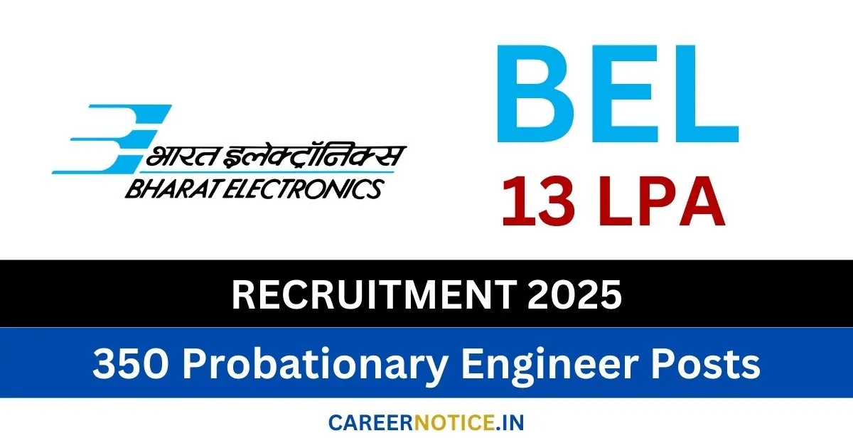 BEL Probationary Engineer Recruitment