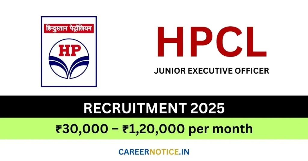 HPCL Junior Executive Recruitment