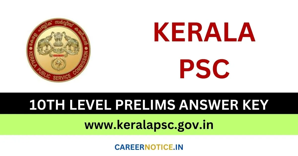 Kerala PSC 10th Level Prelims