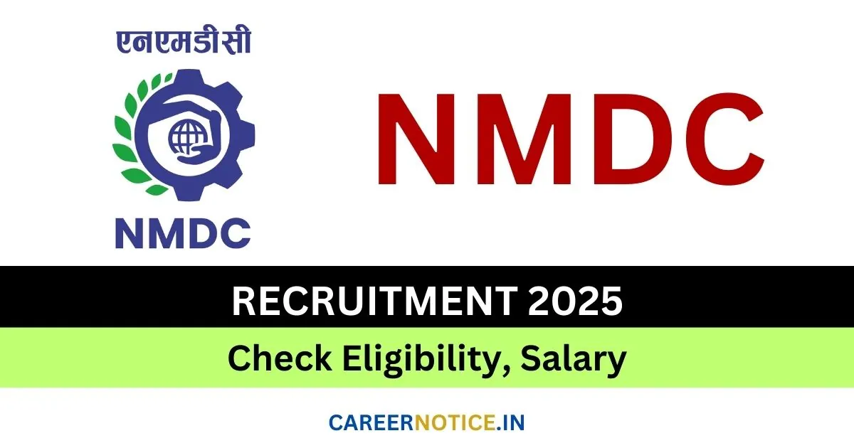 NMDC Recruitment