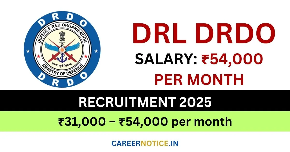 DRL DRDO Recruitment