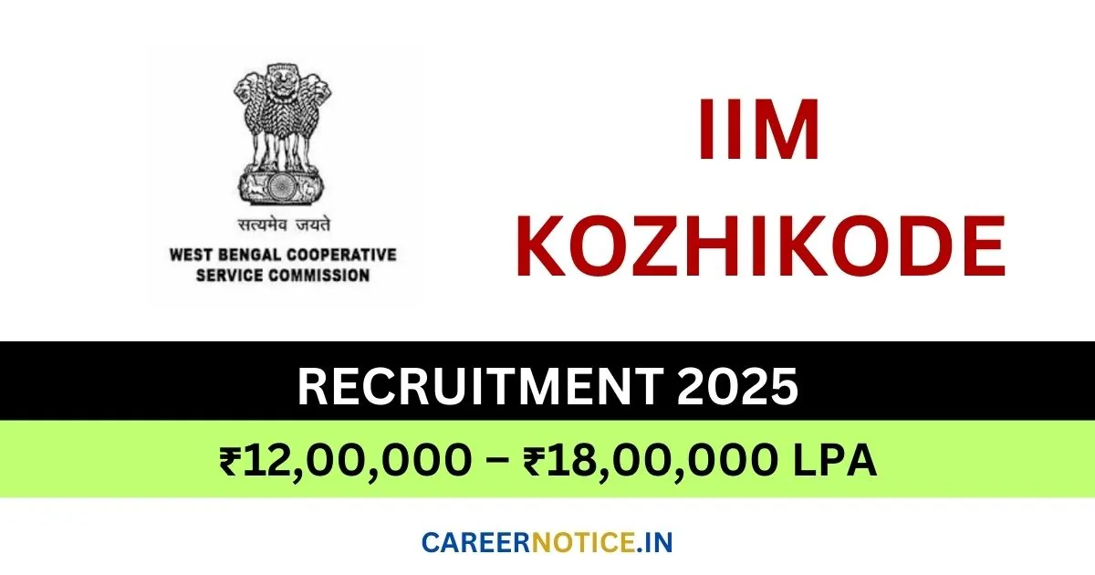 IIM Kozhikode Recruitment