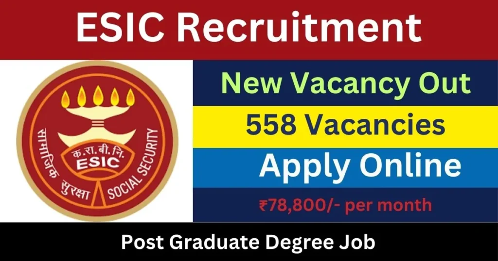 ESIC Specialist Grade 2 Recruitment